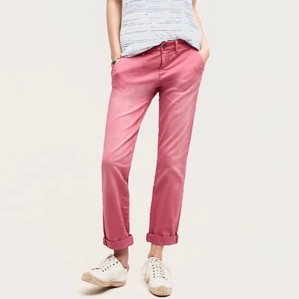 Pilcro / Anthropologie hyphen pamta salmon Sz  29